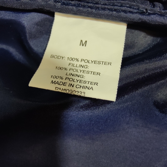 Kendall & Kylie Navy Blue Puffer Jacket, Size M - Picture 7 of 10